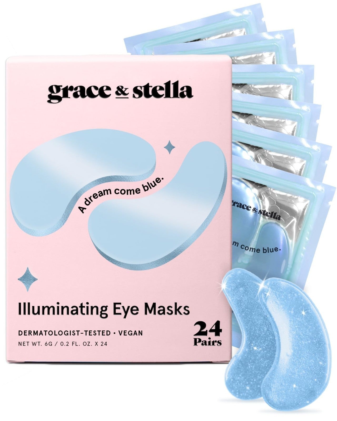24 Pairs Gel Eye Patches for Puffy Eyes & Dark Circles | Vegan Under Eye Masks1
