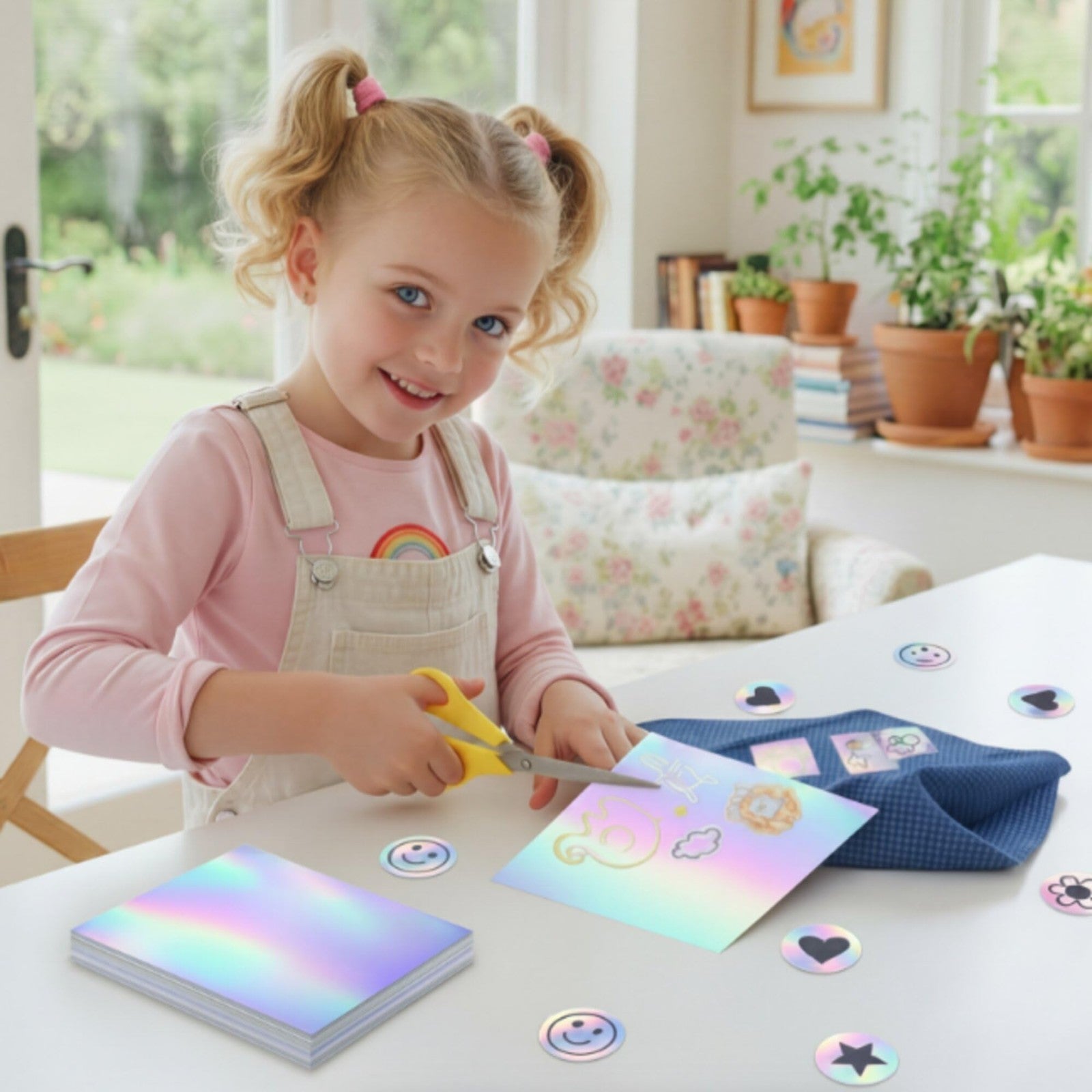200 Sheets Holographic Printable Vinyl Sticker Paper 8.5x11" Self-Adhesive Gloss4
