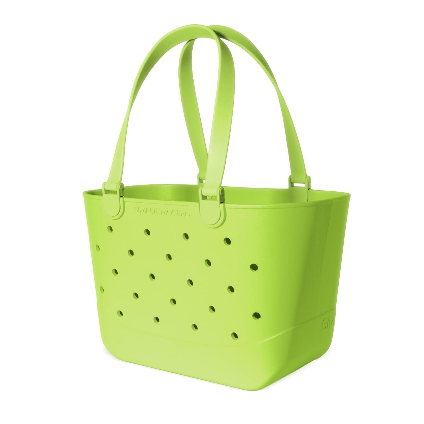 Large Waterproof Beach Tote Bag - Green Getaway Bag with Zipper Pocket, Ideal fo3