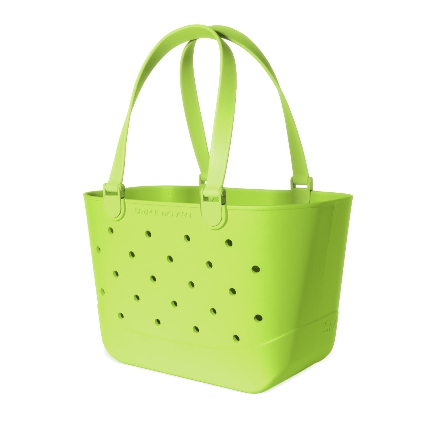 Large Waterproof Beach Tote Bag - Green Getaway Bag with Zipper Pocket, Ideal fo3