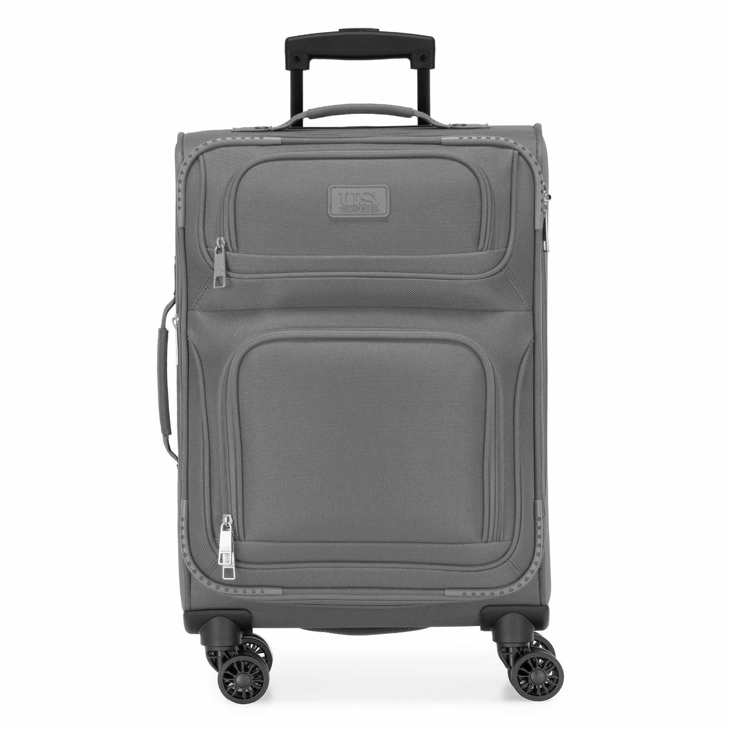 Lightweight Softside Rolling Carry-On Suitcase, 4-Wheel Travel Luggage, Gray2