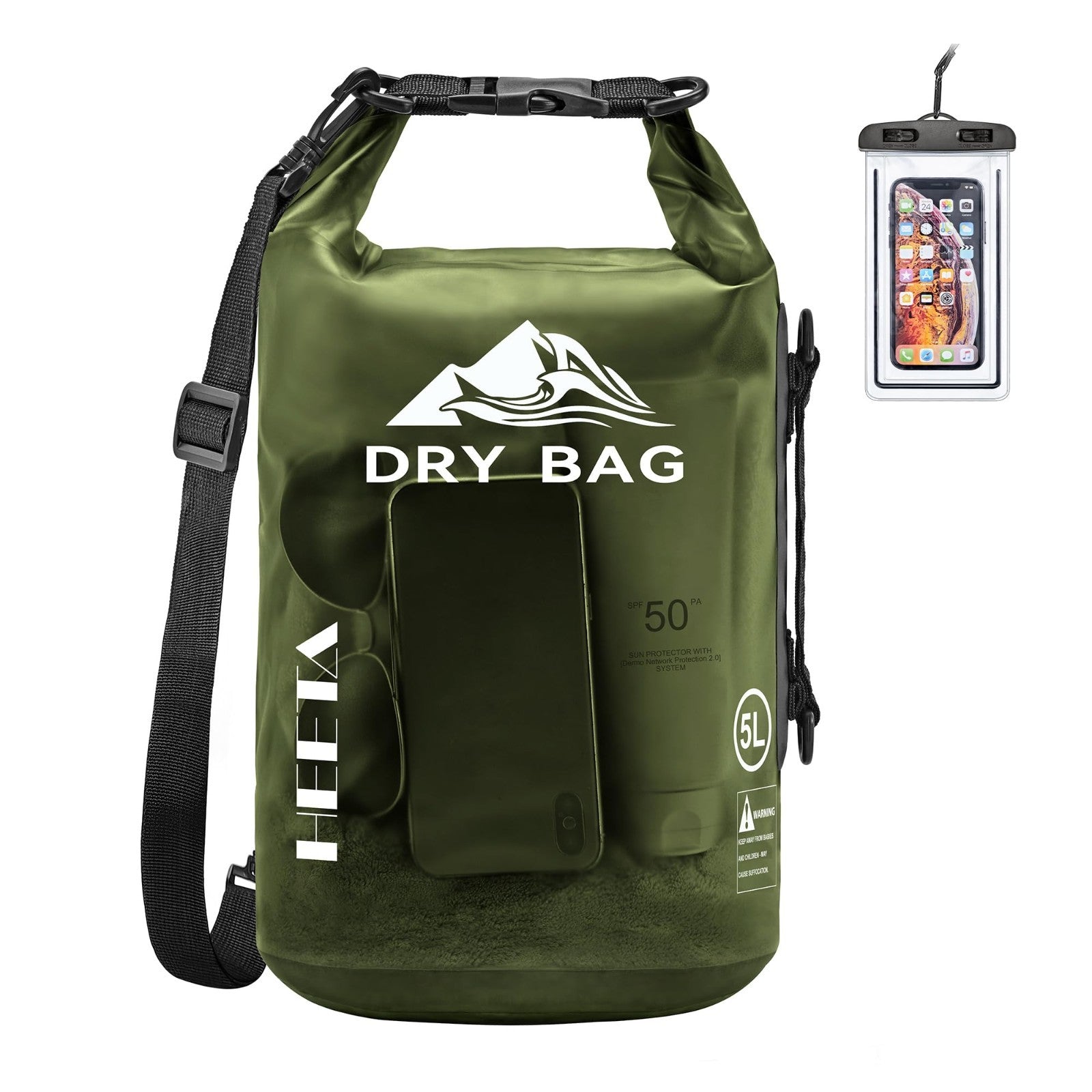 Waterproof Dry Bag for Travel, Kayaking, Boating - Lightweight Roll Top Storage0
