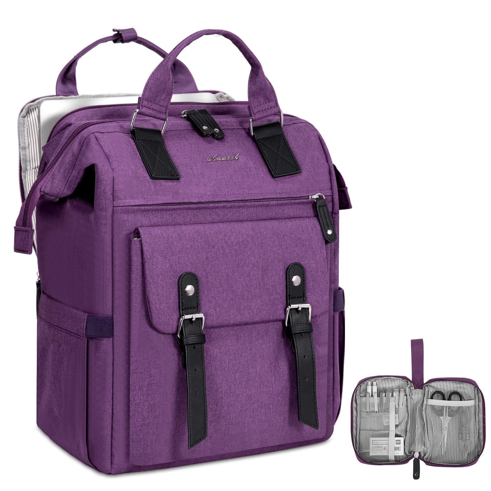 Water Resistant Laptop Backpack 17.3" Travel Bag, Anti Theft Daypack for Work, P1