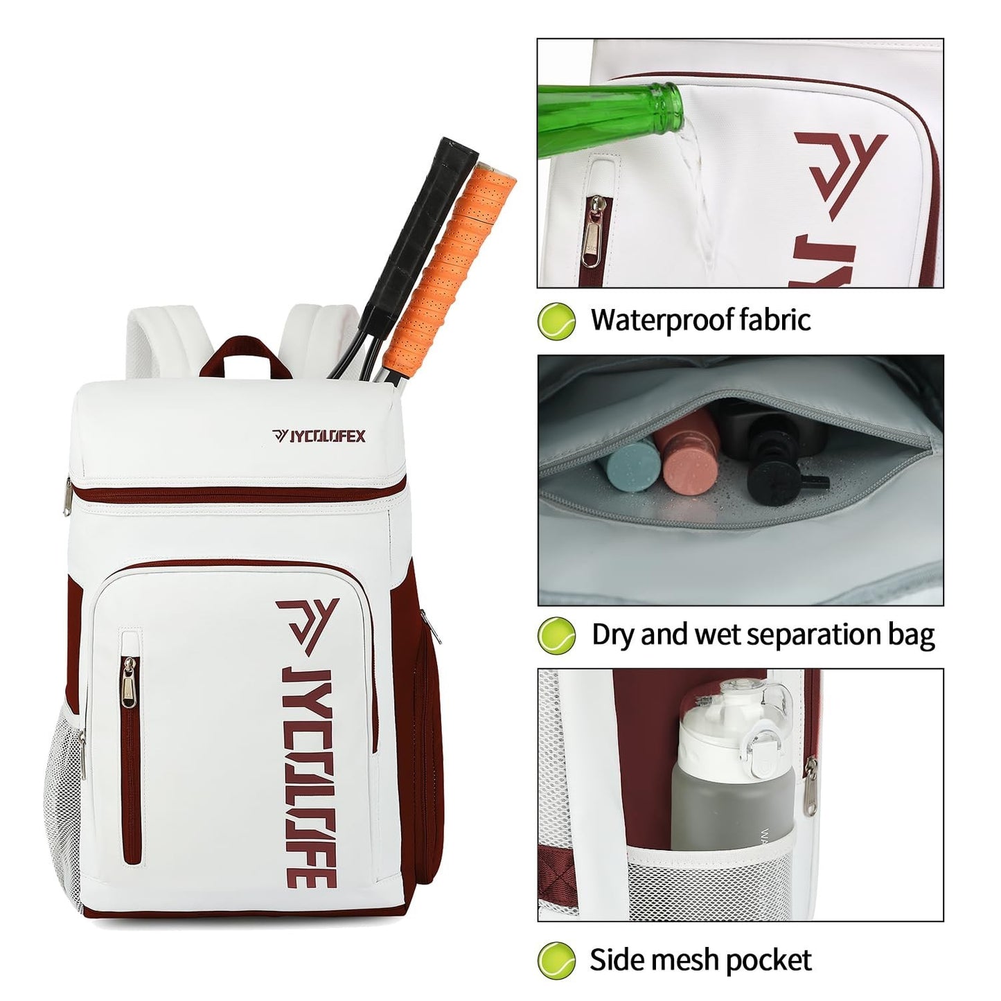 Waterproof Gym Duffel Backpack with Shoe Compartment, 4 Carry Methods, Sports &8