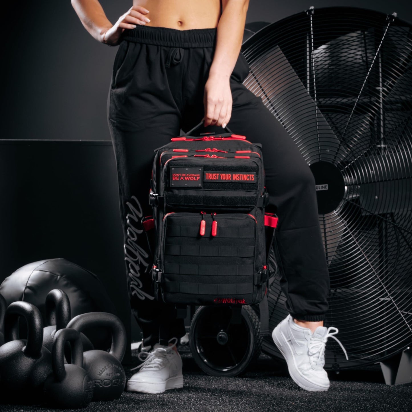 Durable 35L Waterproof Gym Backpack   MOLLE Webbing, Laptop Pocket, 1000D Oxford6
