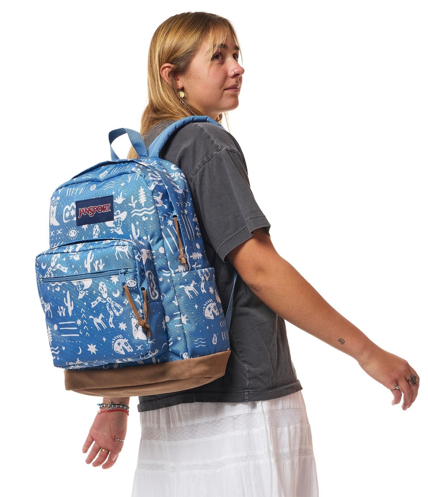 Durable Daypack Backpack with Padded 15" Laptop Sleeve & Water Bottle Pocket   B6