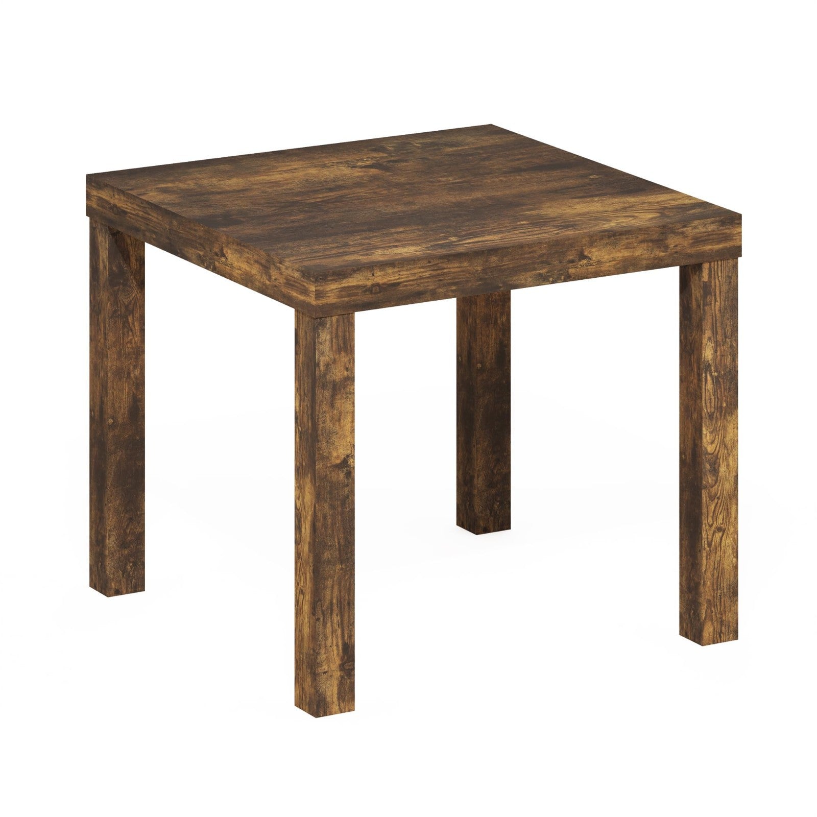 Modern Square Side Table - 1.8" Thick Top, Simple Nightstand, Easy Assembly, Amb4