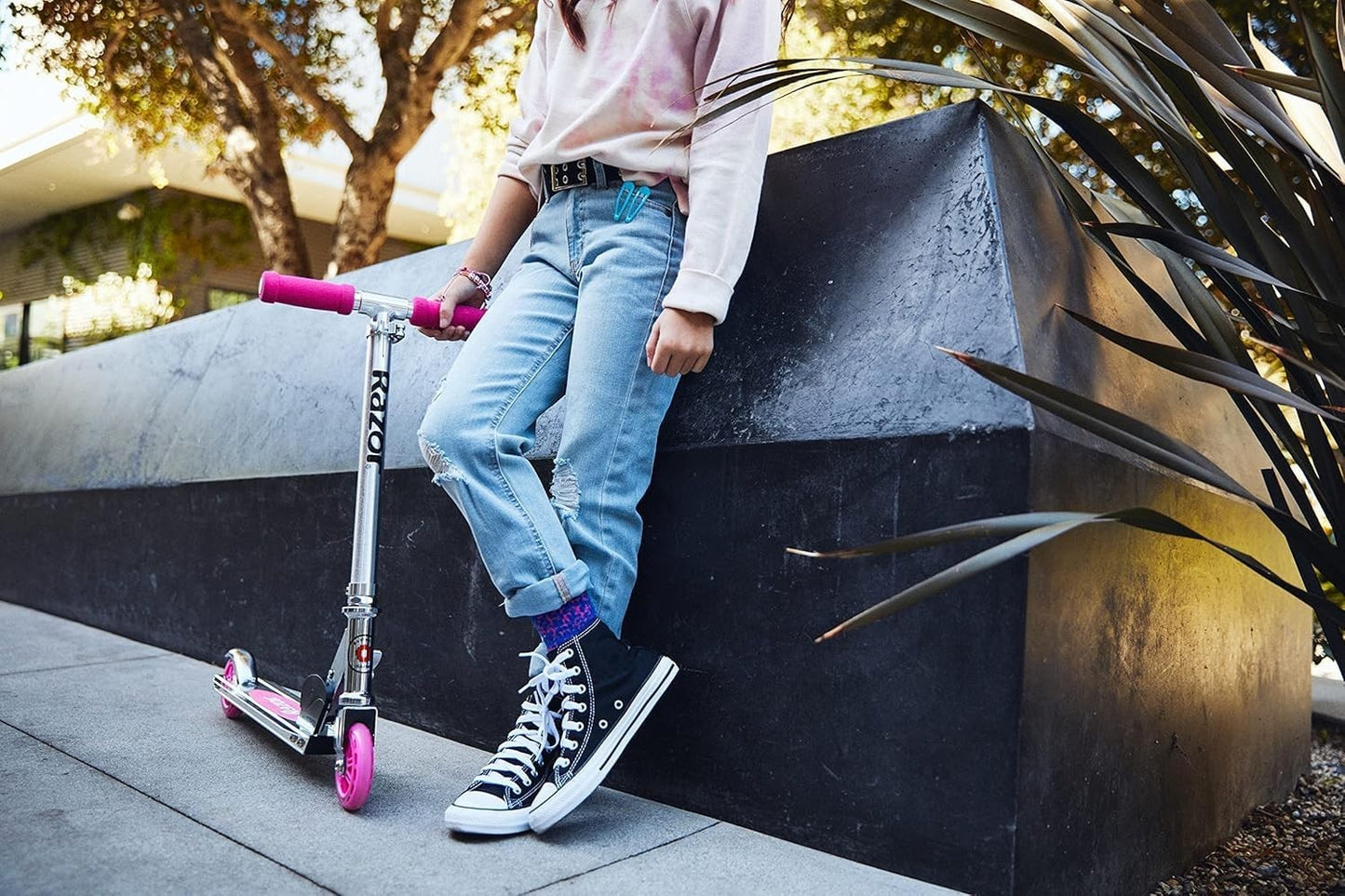 Lightweight Foldable Kick Scooter for Kids - Aluminum Frame, Adjustable Handleba7