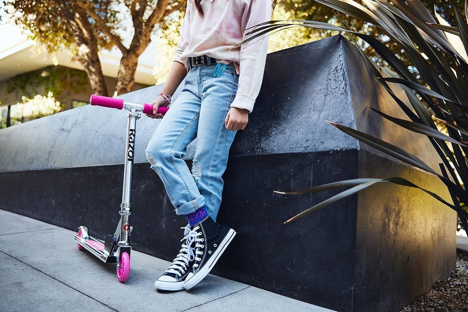 Lightweight Foldable Kick Scooter for Kids - Aluminum Frame, Adjustable Handleba7