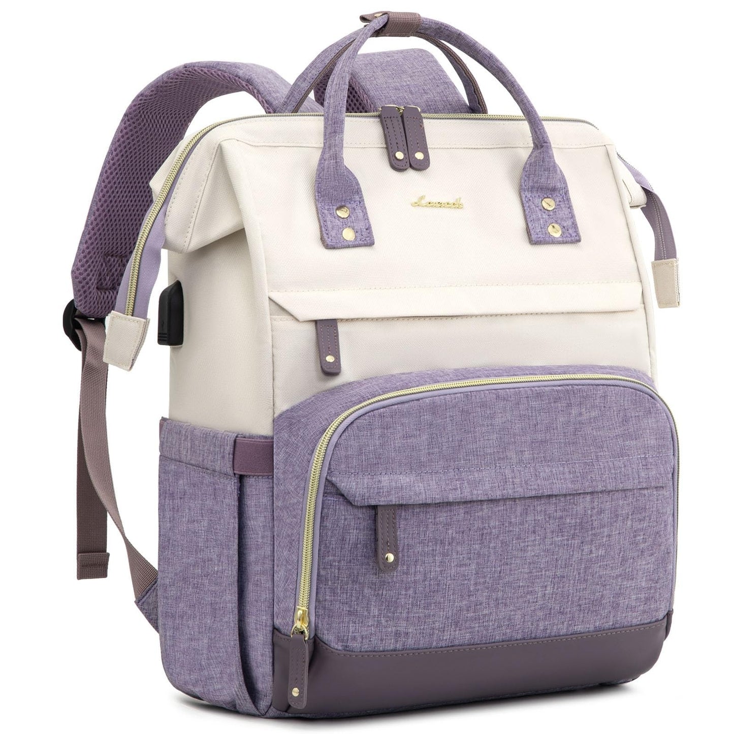 Stylish 15.6" Laptop Backpack for Women, Large Capacity, Waterproof College Bag,0