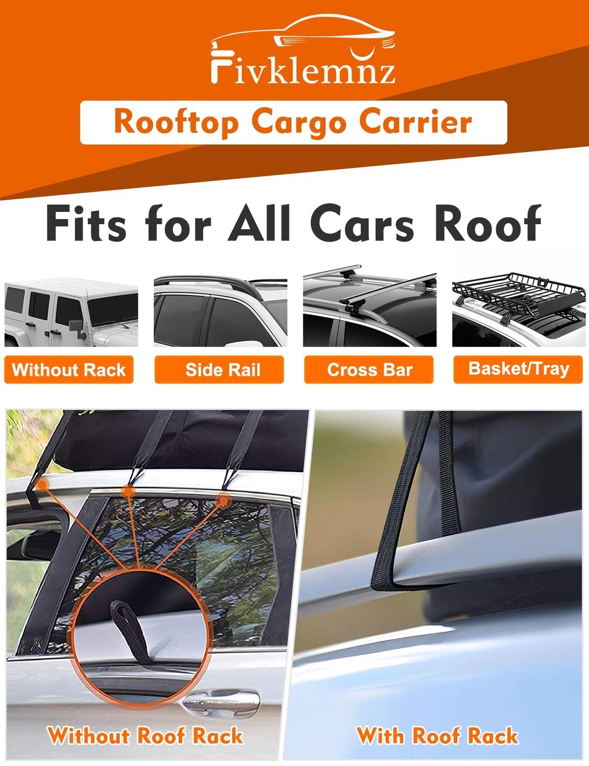 30 Cubic Waterproof Rooftop Cargo Carrier Bag | Soft Roof Storage with Anti-Slip3