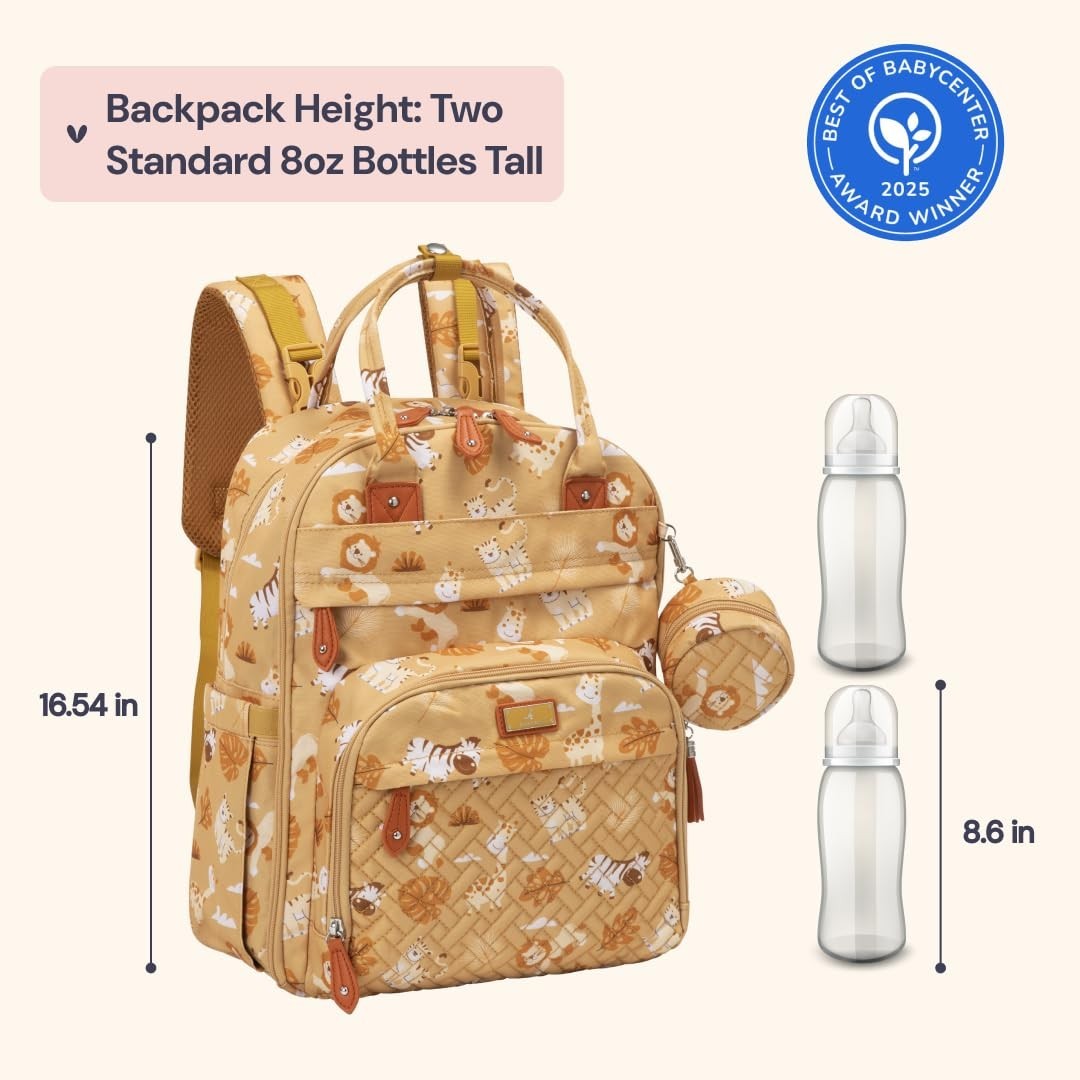 Multi Function Water Resistant Diaper Bag Backpack   Baby Travel Tote, Changing2