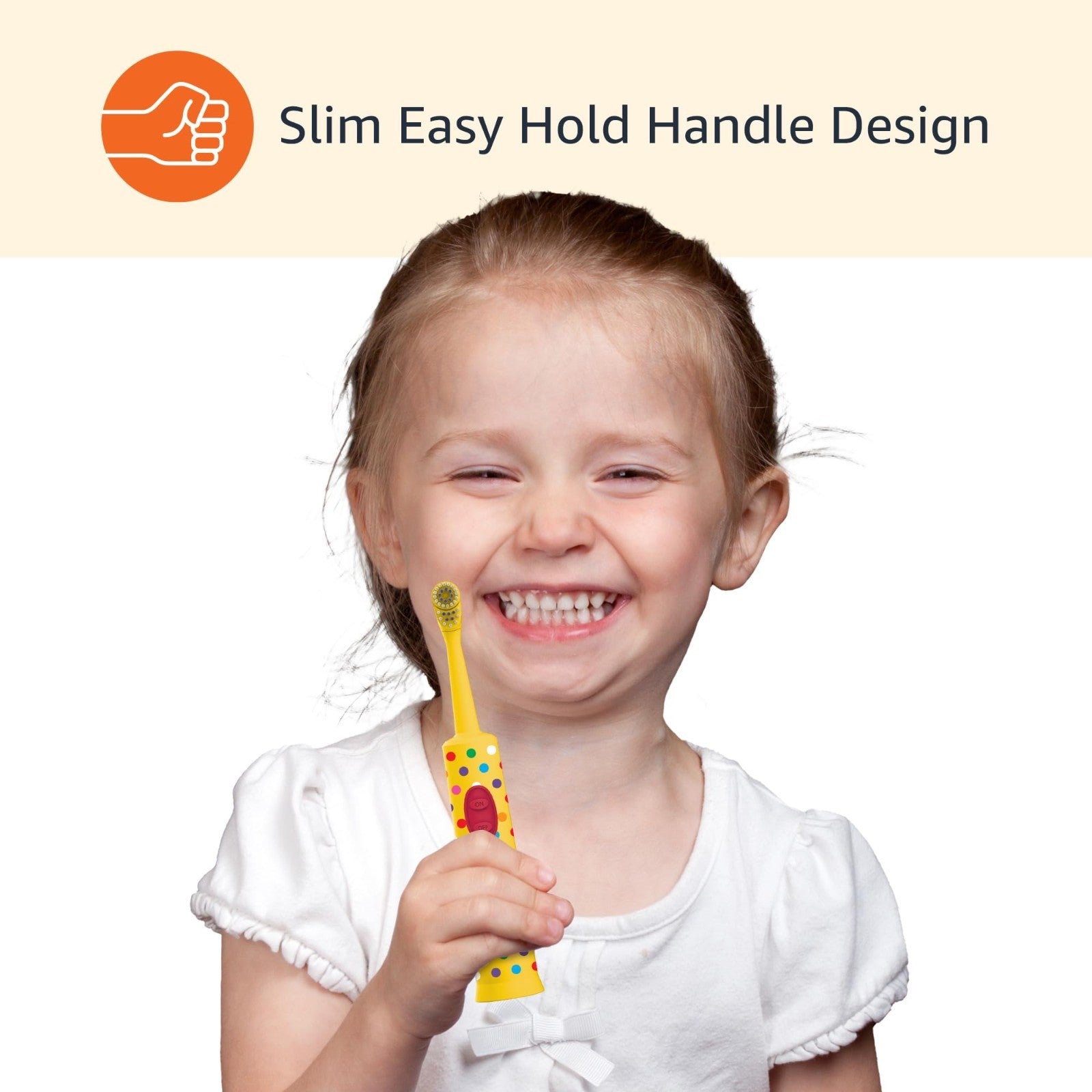 Kids Electric Toothbrush   Battery Powered, Soft Bristles, Oscillating Head, 2 P5