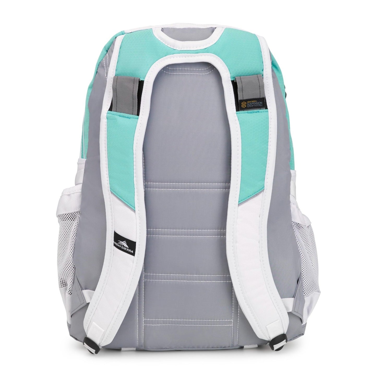 Versatile Travel & Work Backpack with Tablet Sleeve   Aquamarine/White/Ash3