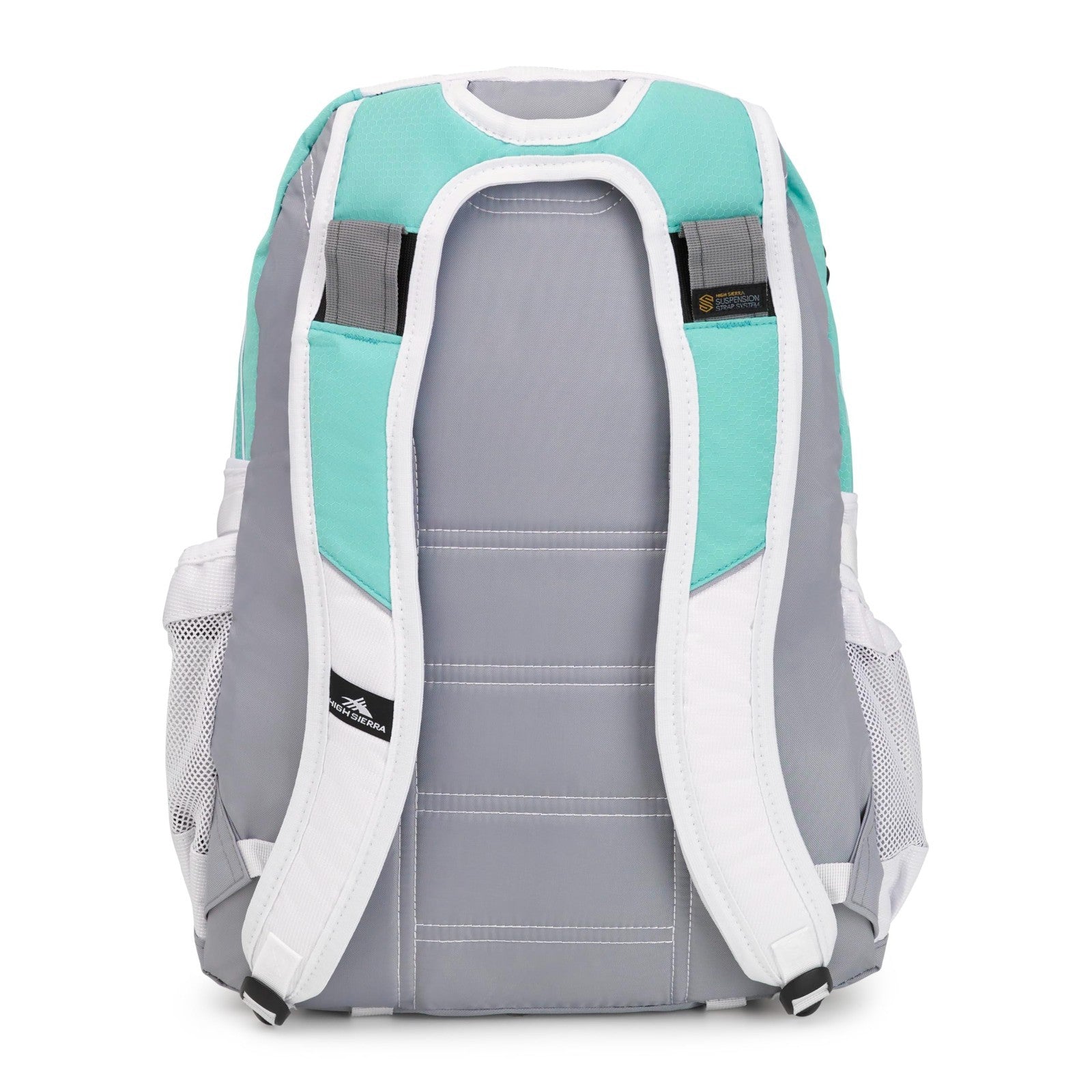 Versatile Travel & Work Backpack with Tablet Sleeve   Aquamarine/White/Ash3