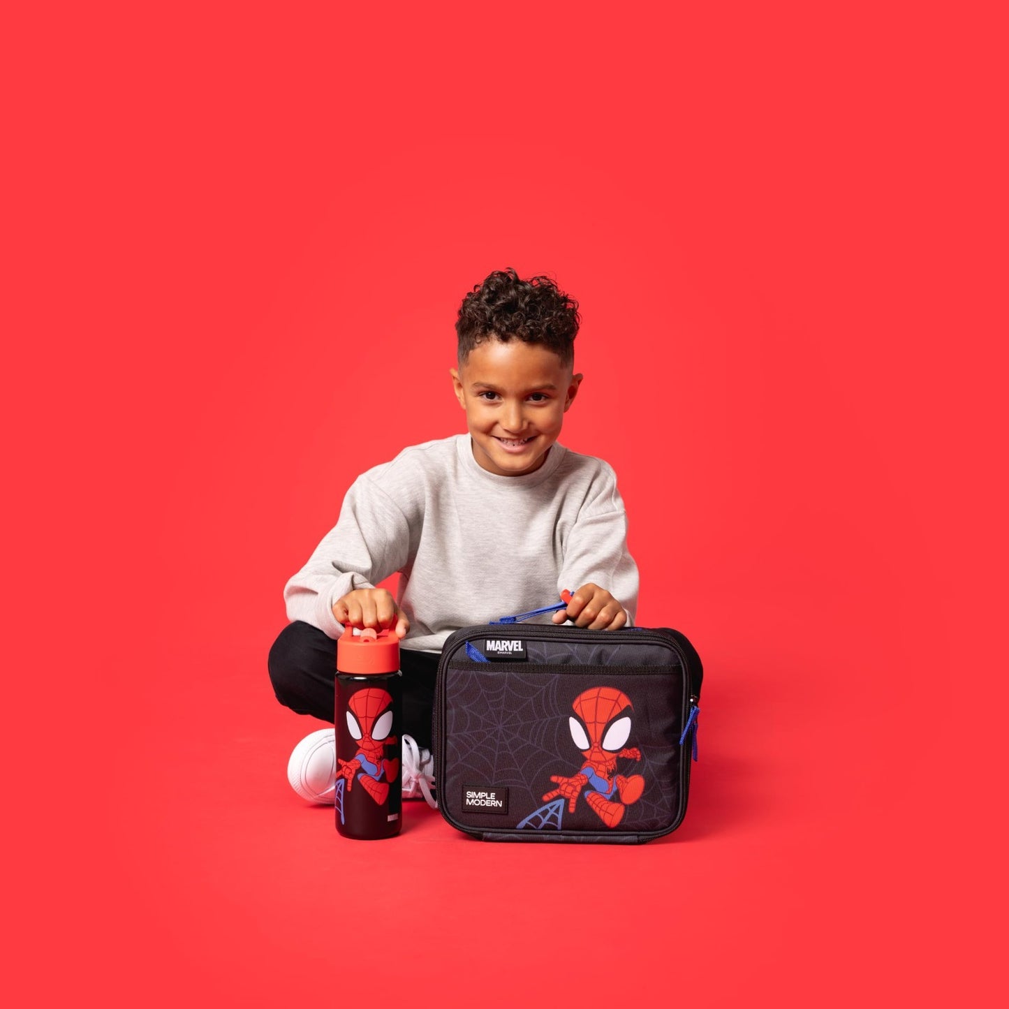 Insulated Kids Lunch Box & Bag for School | Fits Bento Containers | Spidey Desig4
