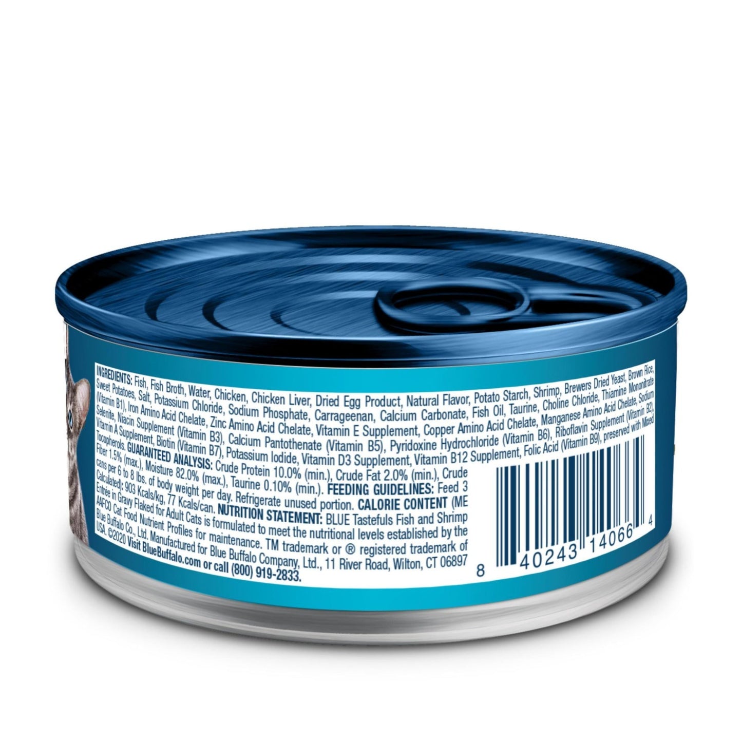 Flaked Wet Cat Food with Fish & Shrimp, 3 oz Cups, 24 Pack, Grain Free, High Pro2