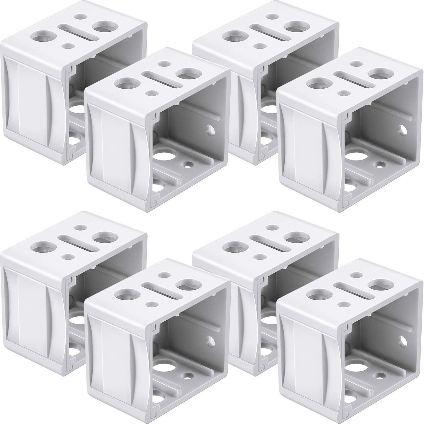 8 Pcs Mini Blind Bracket Replacement - 1 Inch Plastic Headrail Mounting Kit1