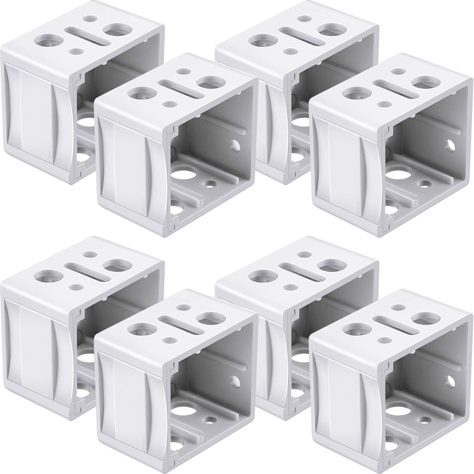 8 Pcs Mini Blind Bracket Replacement - 1 Inch Plastic Headrail Mounting Kit1