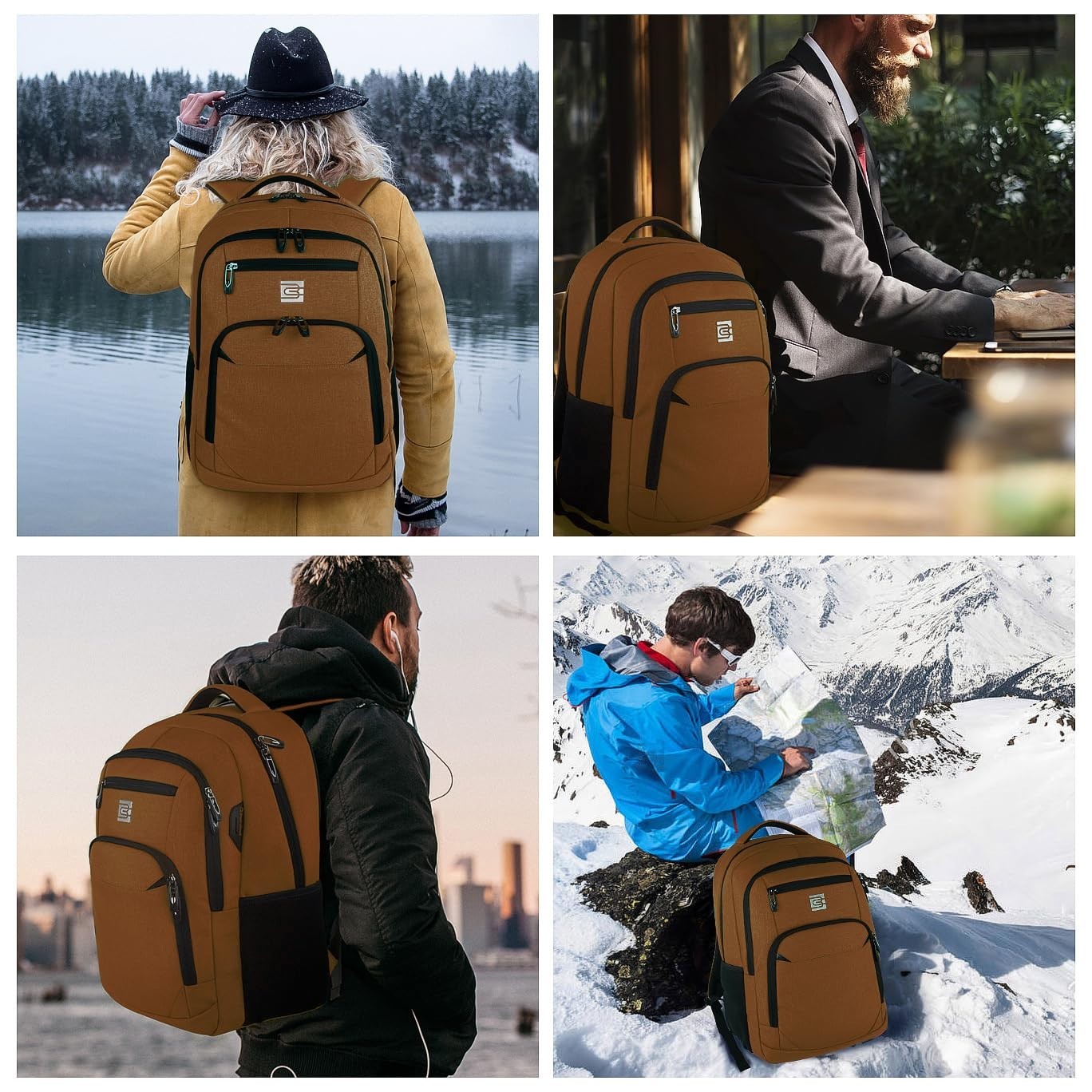 Slim Anti Theft Laptop Backpack for Business Travel & College   Stylish & Durabl6