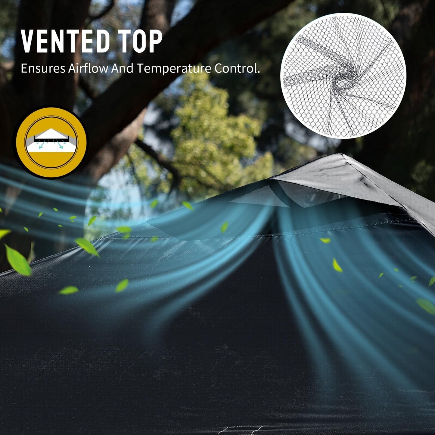 12x12 Pop Up Canopy Tent   Easy Setup, Outdoor Sun Shade for Events, Parties, Ca5