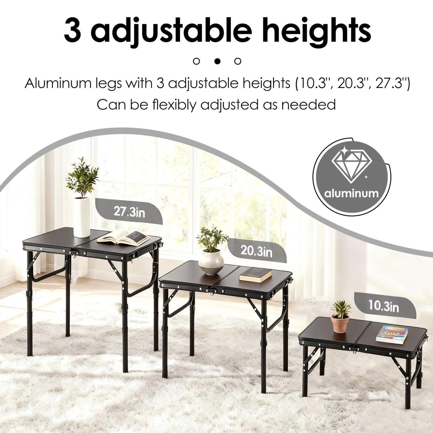 Here’s an optimized eBay title for the product:"Adjustable Folding TV Tray Tab4