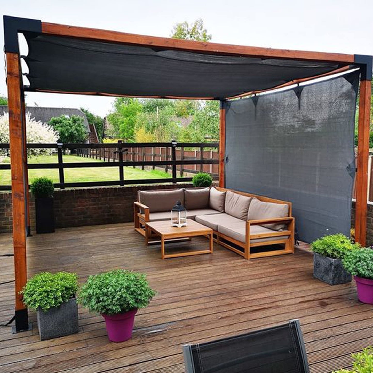 70% Black Shade Cloth 20x30 FT Durable Mesh Tarp with Grommets for Garden, Green5