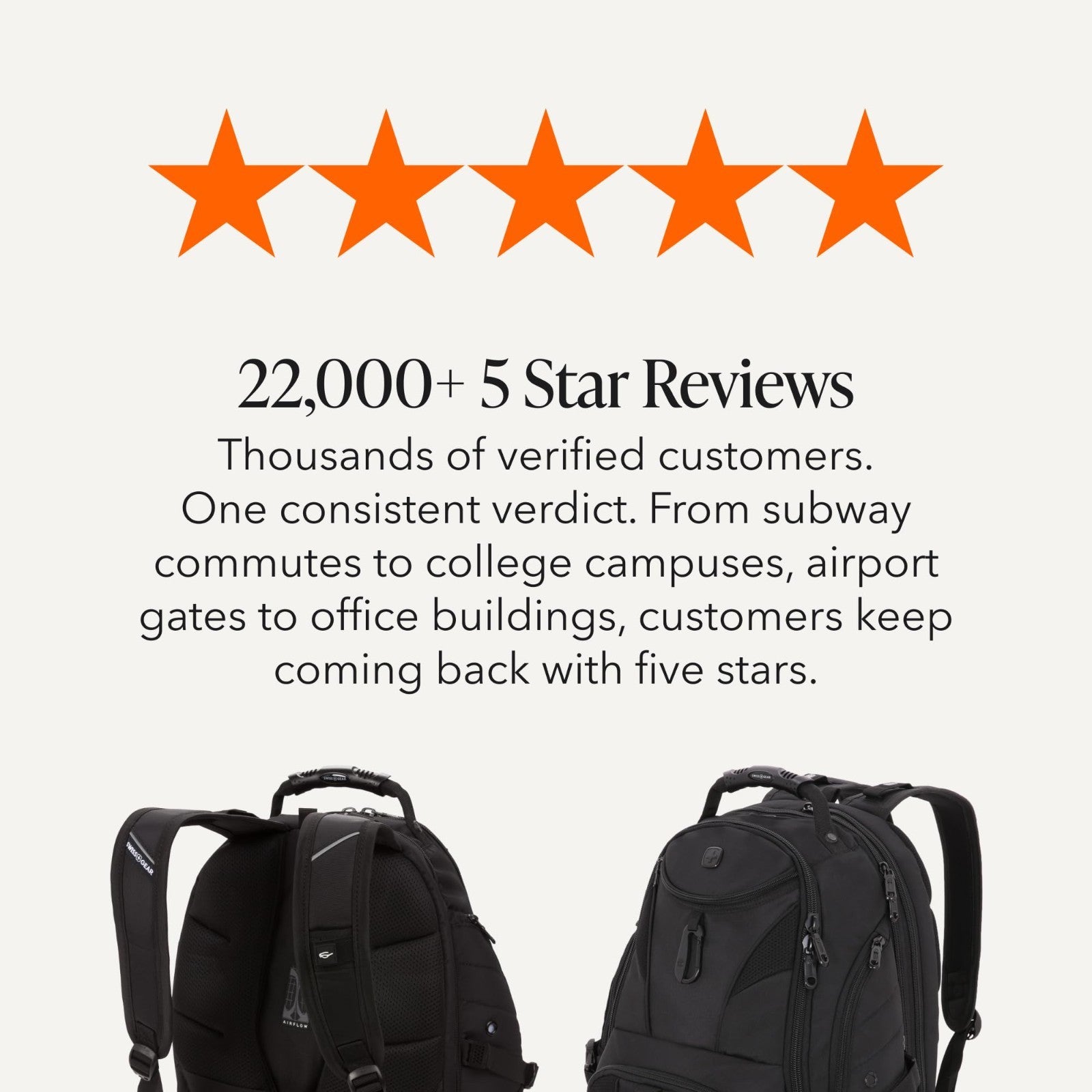 TSA Friendly 17 Inch Laptop Backpack, RFID Protection, Lay Flat Design, 31L, Bla8
