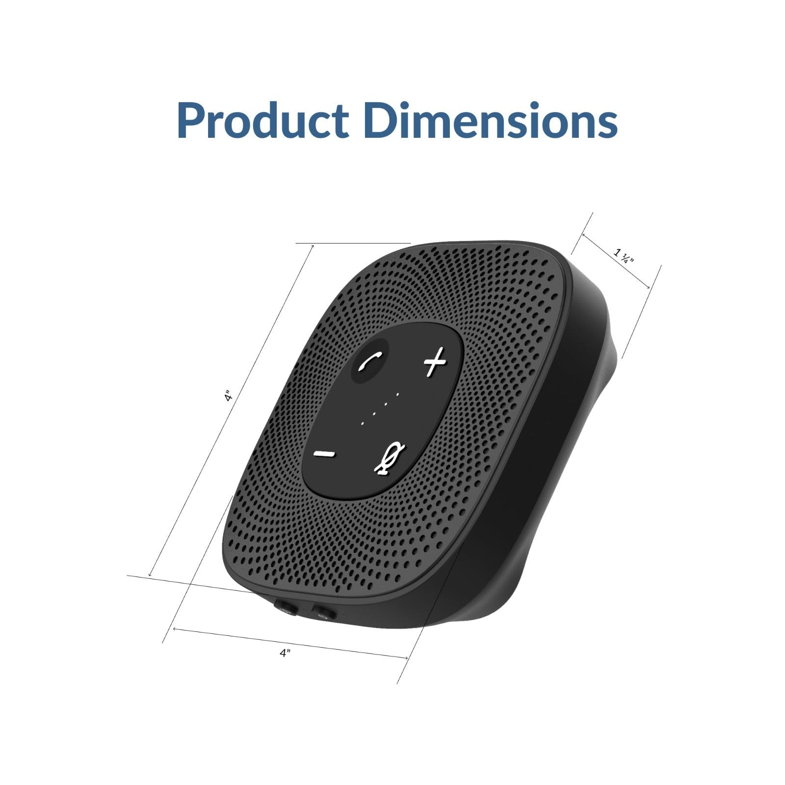 Conference Speakerphone   USB & Bluetooth, 360° Noise Cancelling Mic, 66 Ft Rang12