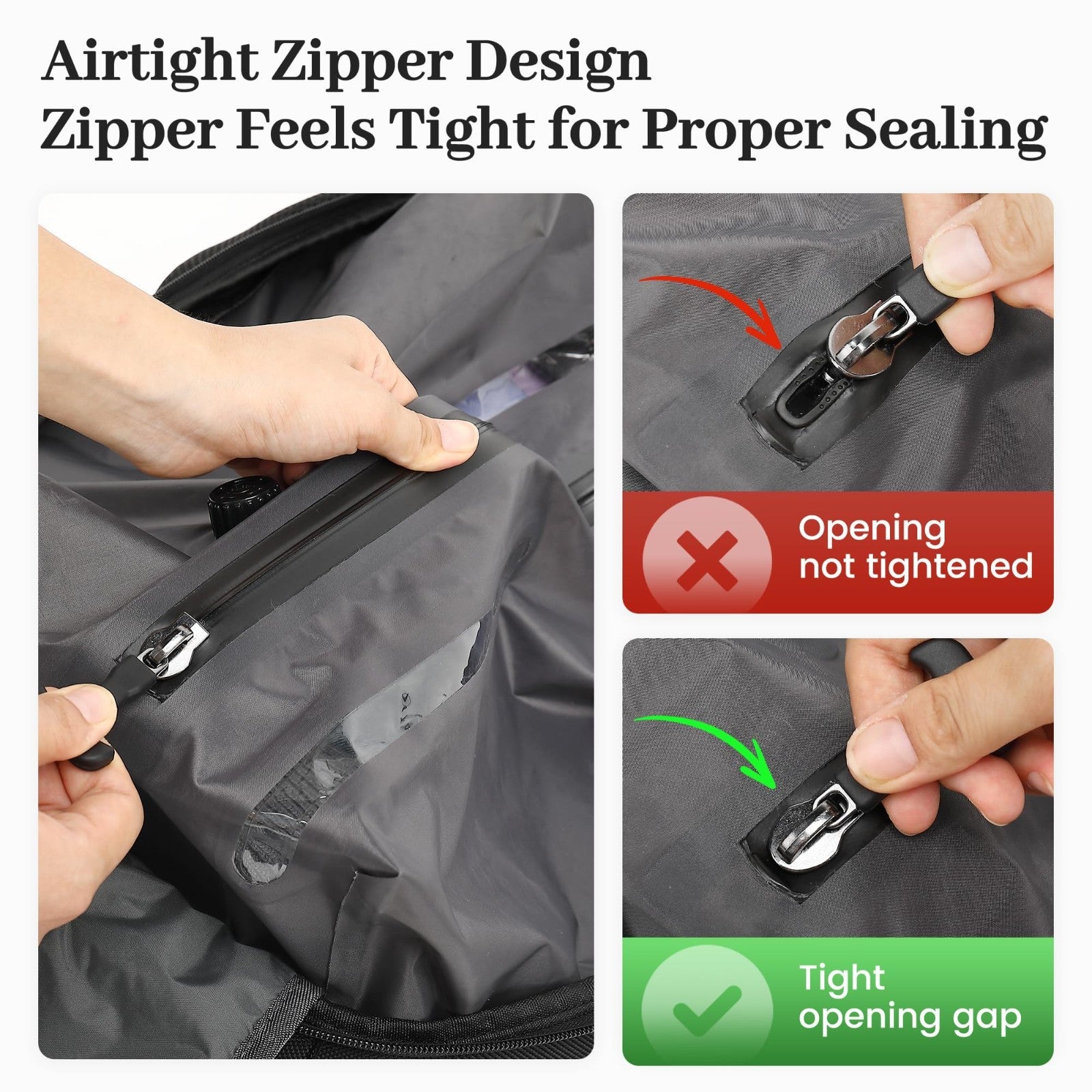 Large 55L Vacuum Seal Backpack for Travel with Pump, Waterproof Carry On Bag5