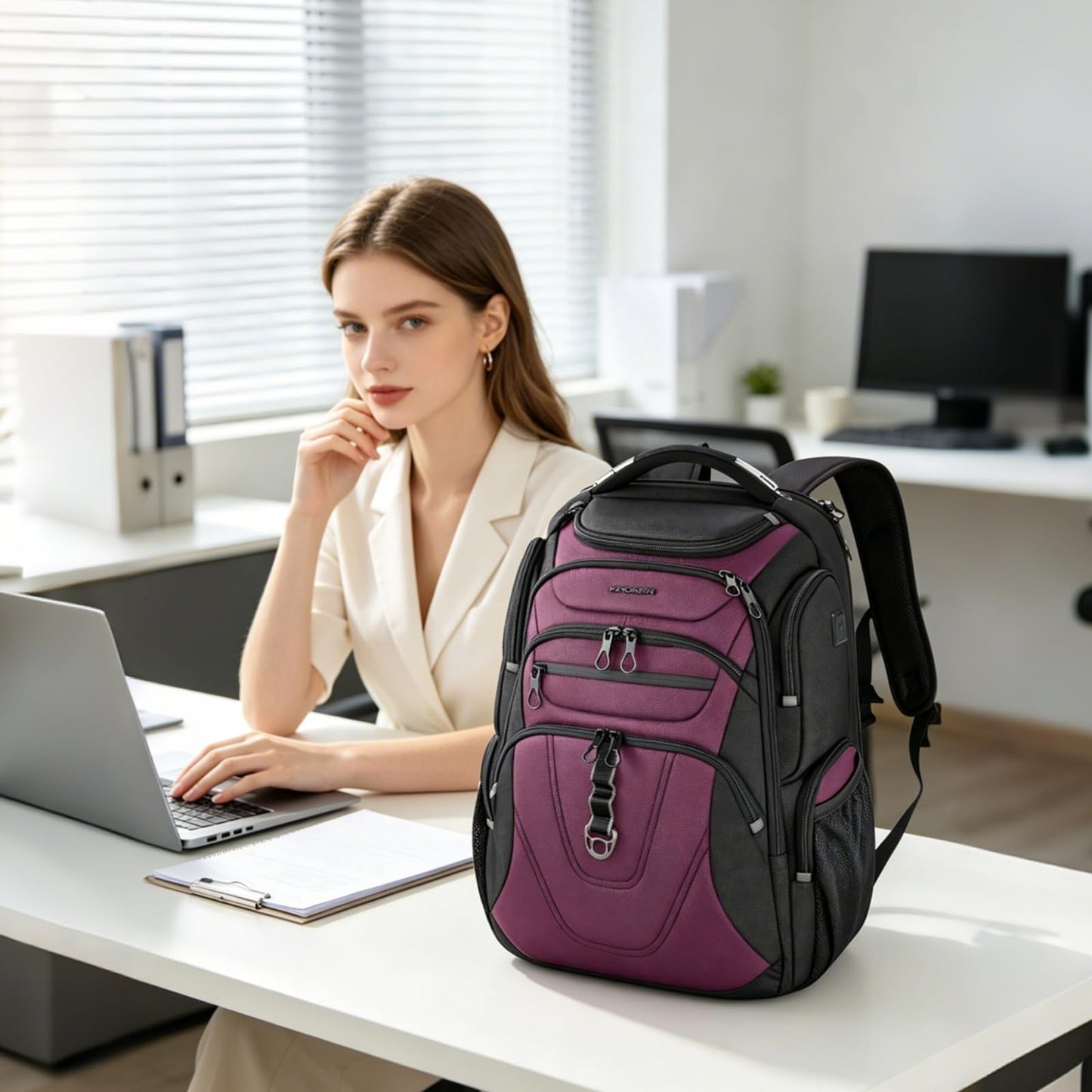 XXXL Travel Laptop Backpack for 18.4 Inch Laptops, Durable Computer Bag for Men2