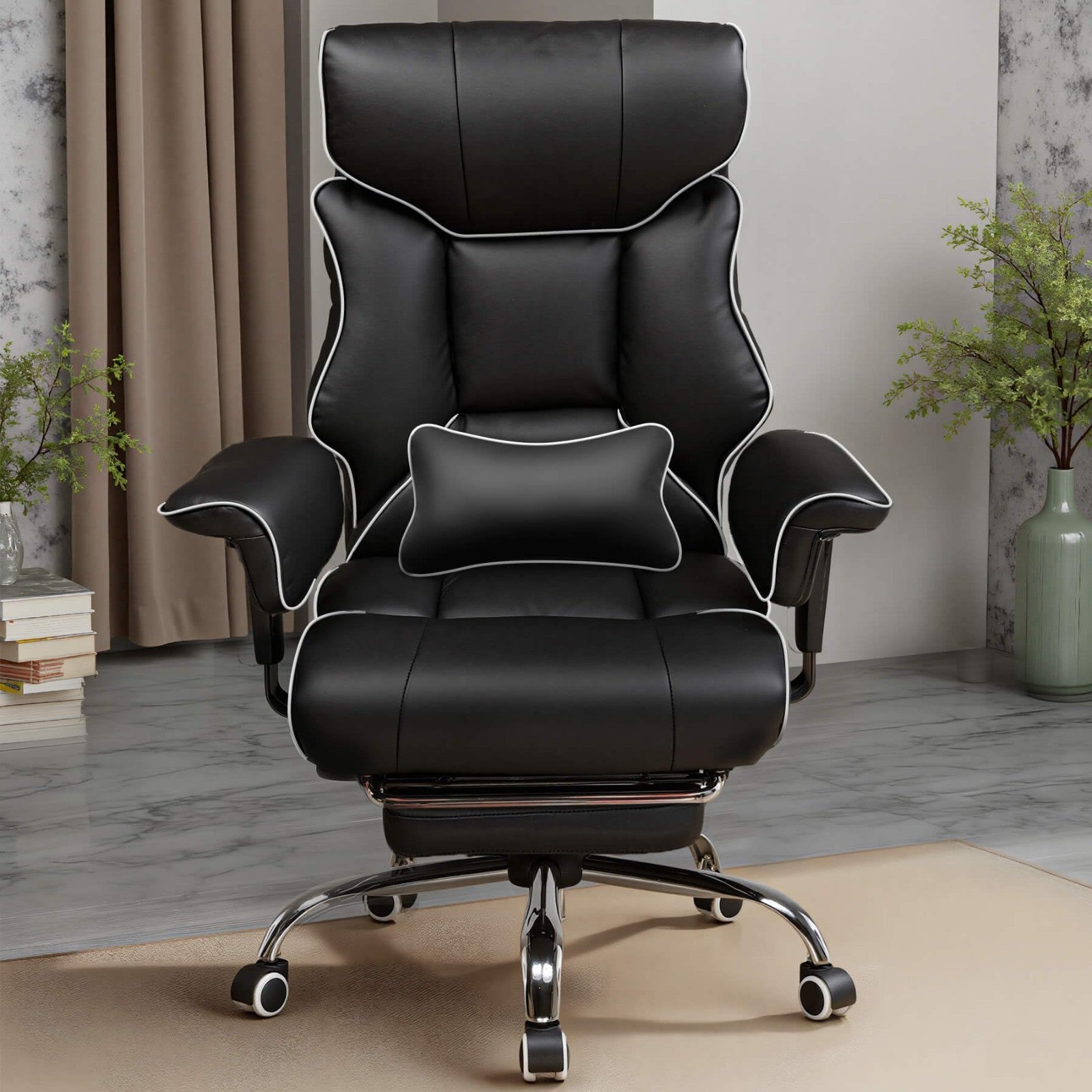 Big & Tall Gaming Chair 400lbs Heavy Duty Office Chair with Foot Rest, Ergonomic7