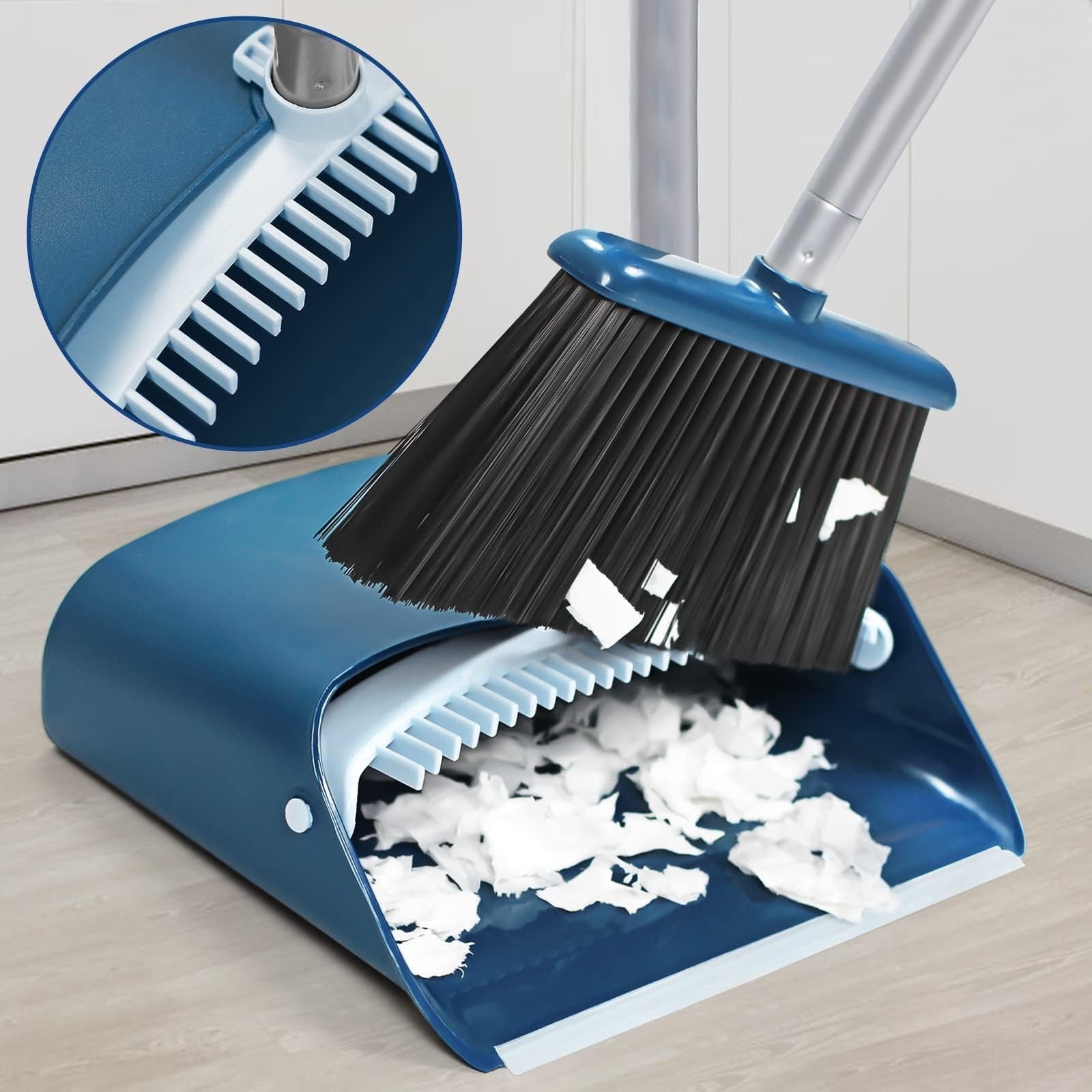 Extendable 52" Broom and Dustpan Set for Home Cleaning, Kitchen & Office Floors4