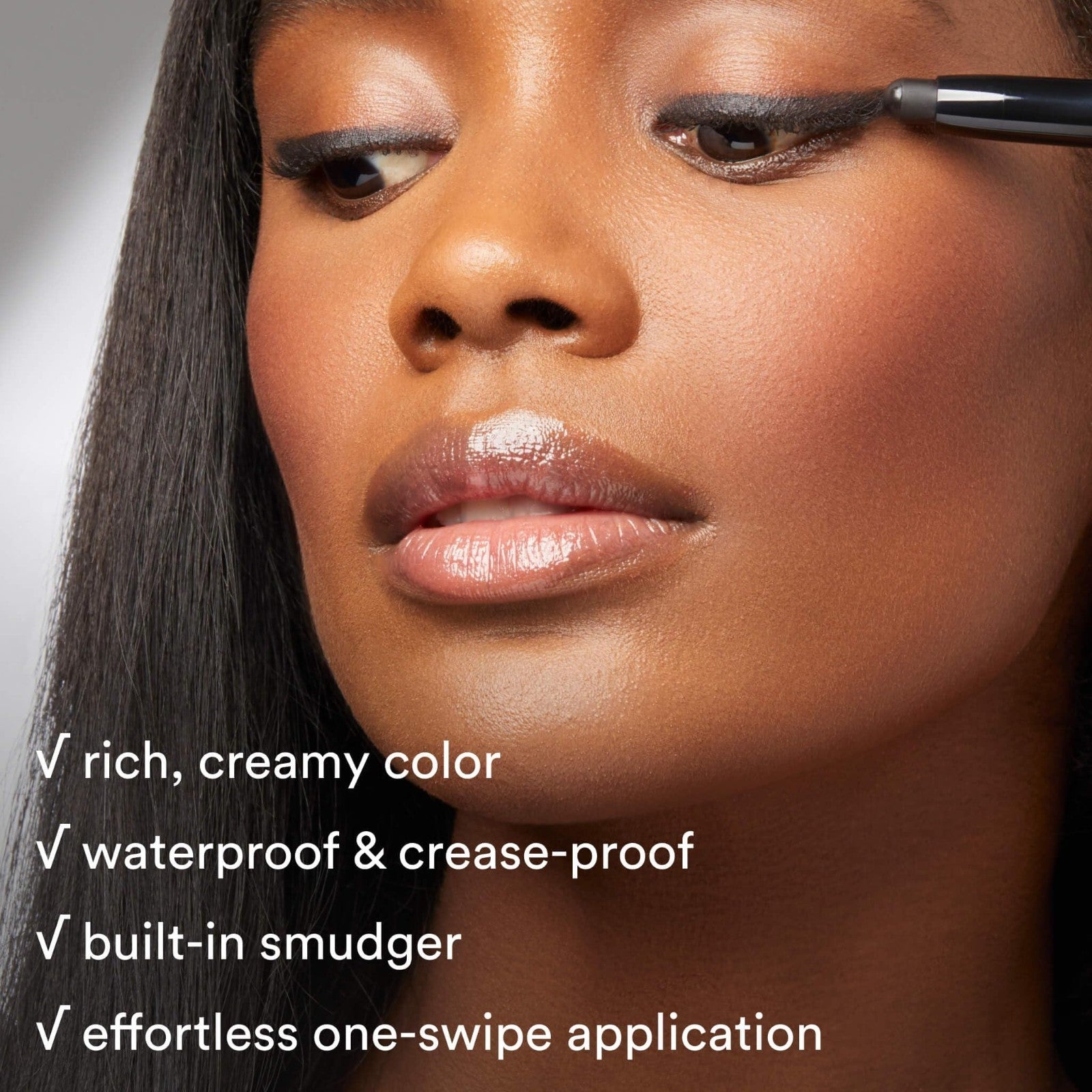 Crème-to-Powder Eyeshadow Stick - Pearl Shimmer, Long-Lasting, Easy Application5