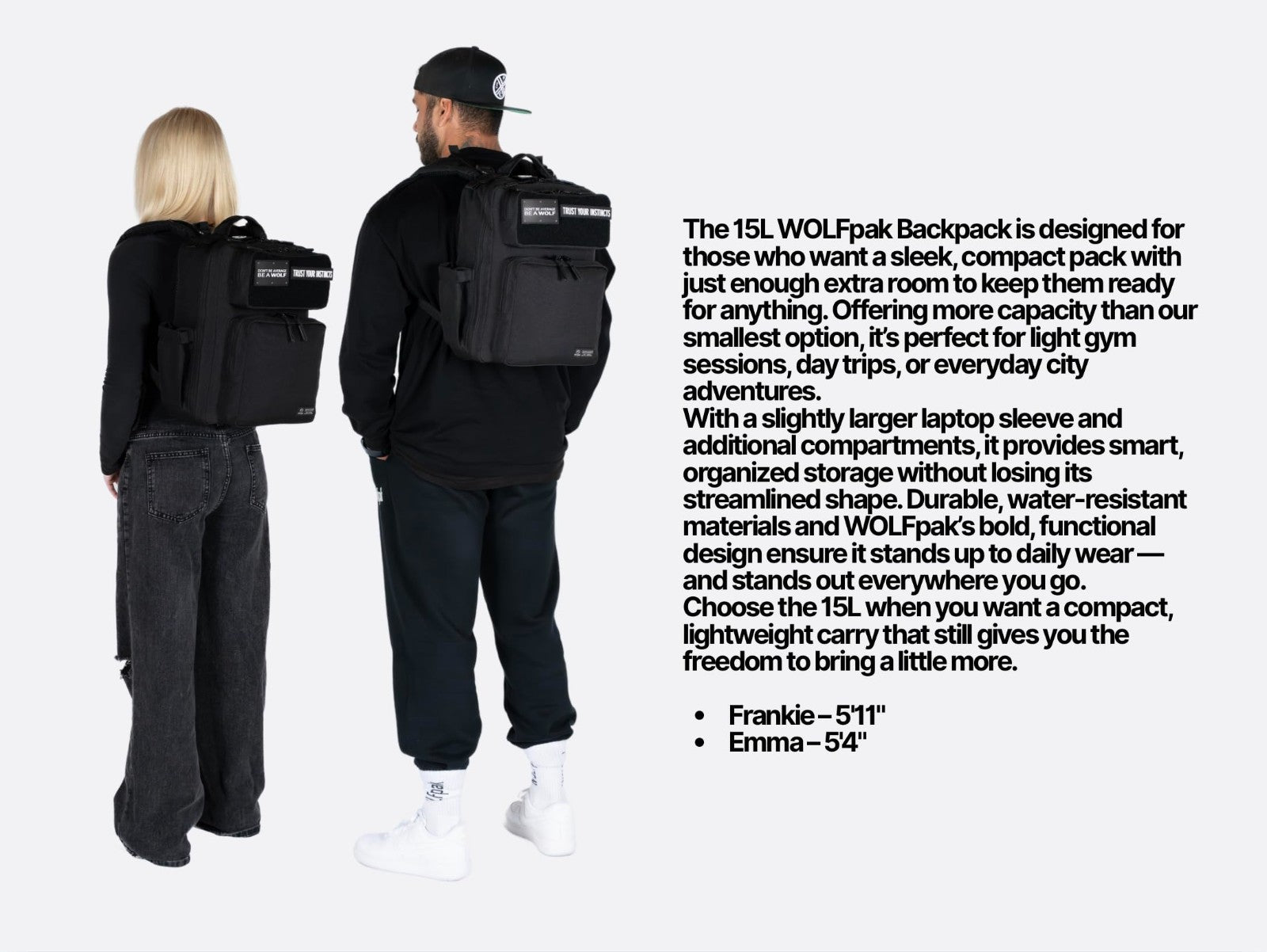 Slim Tactical Gym Backpack   Minimalist Daypack with Laptop Pocket & Cup Holders3