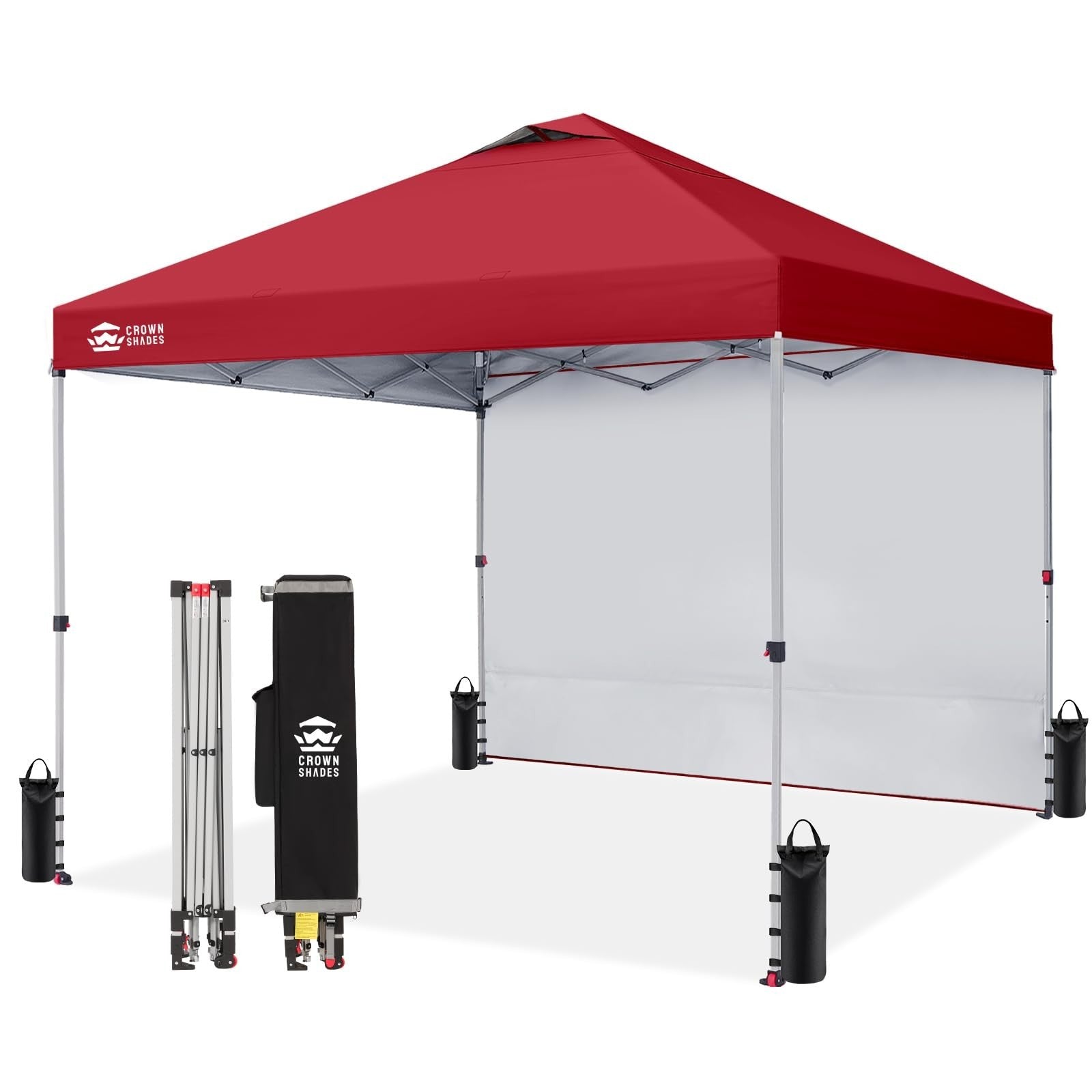 12x12 Pop Up Canopy Tent with Side Wall, Easy Setup Outdoor Gazebo, Sun Shade fo1