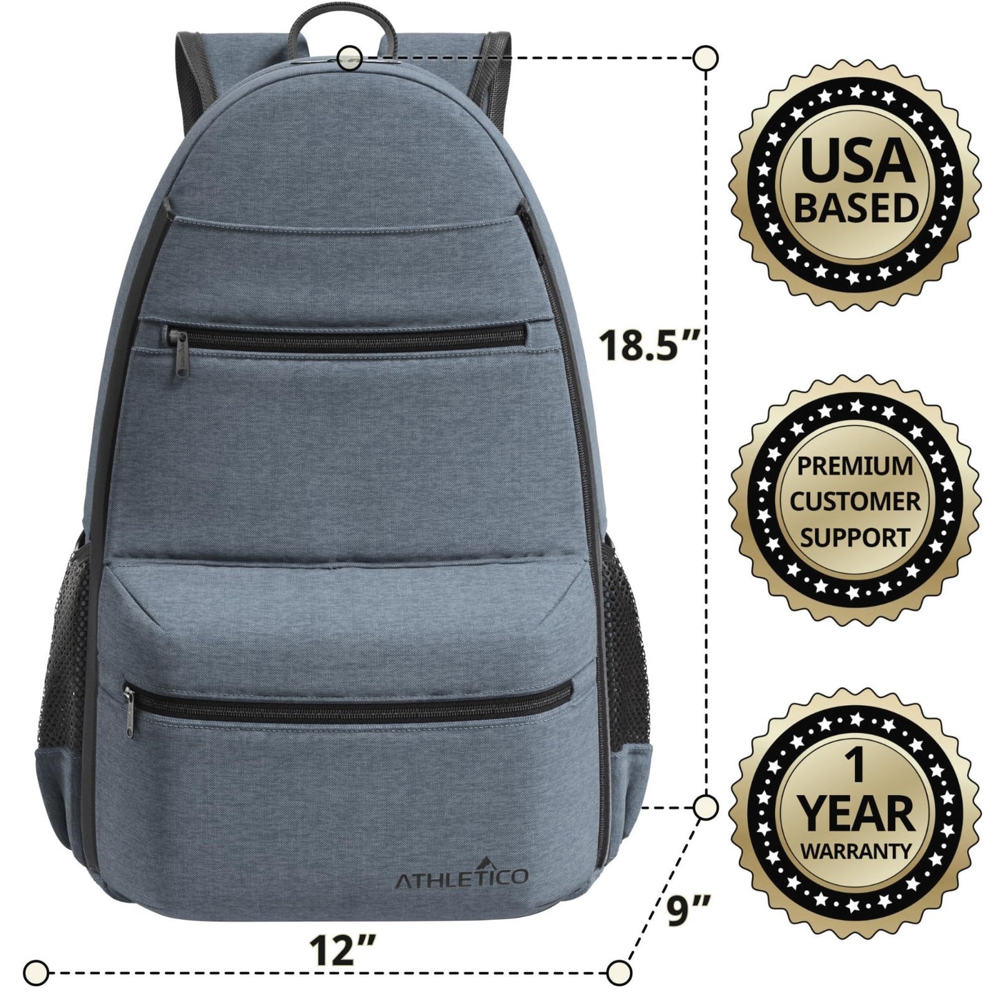 City Tennis Bag with Adjustable Straps, Large Capacity, and Durable Design4