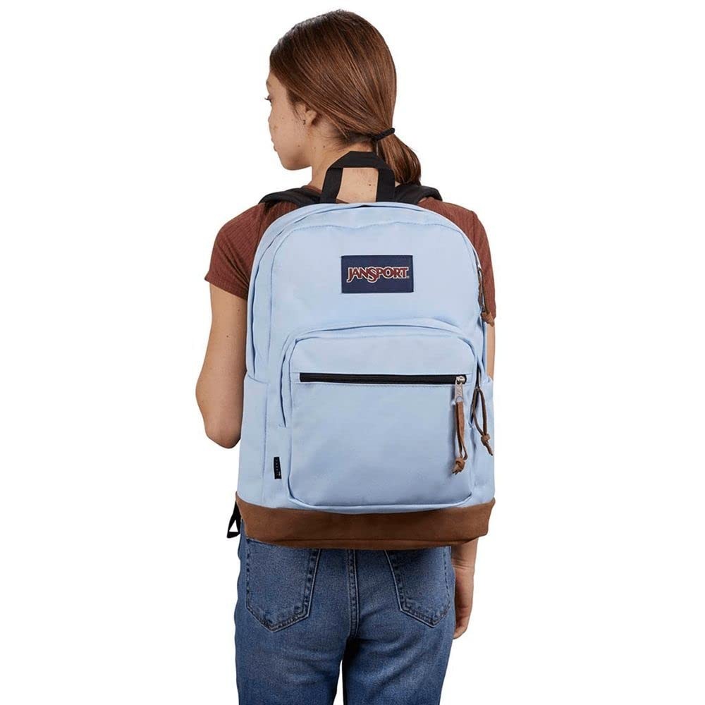Durable Daypack Backpack with Padded 15" Laptop Sleeve & Water Bottle Pocket   H2