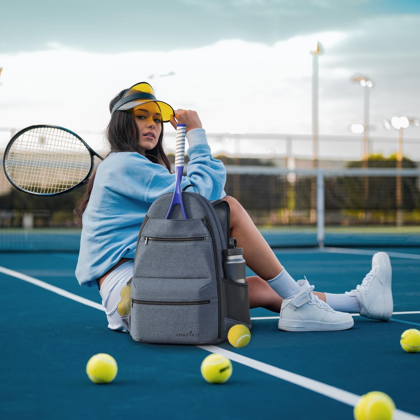 City Tennis Bag with Adjustable Straps, Large Capacity, and Durable Design5