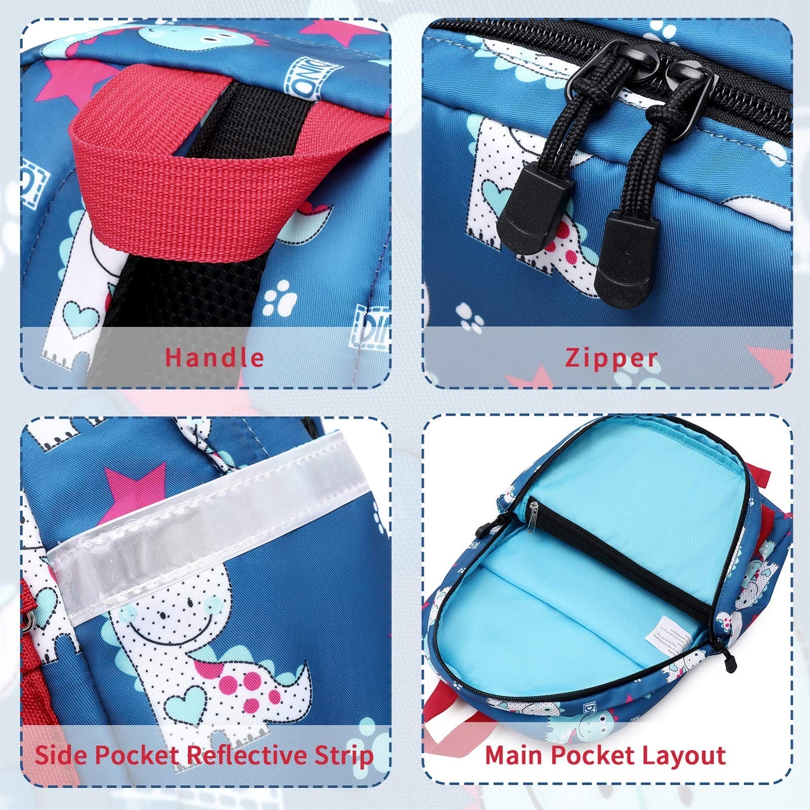 Kids Toddler Backpack with Chest Strap   Durable, Lightweight, Perfect for Boys5