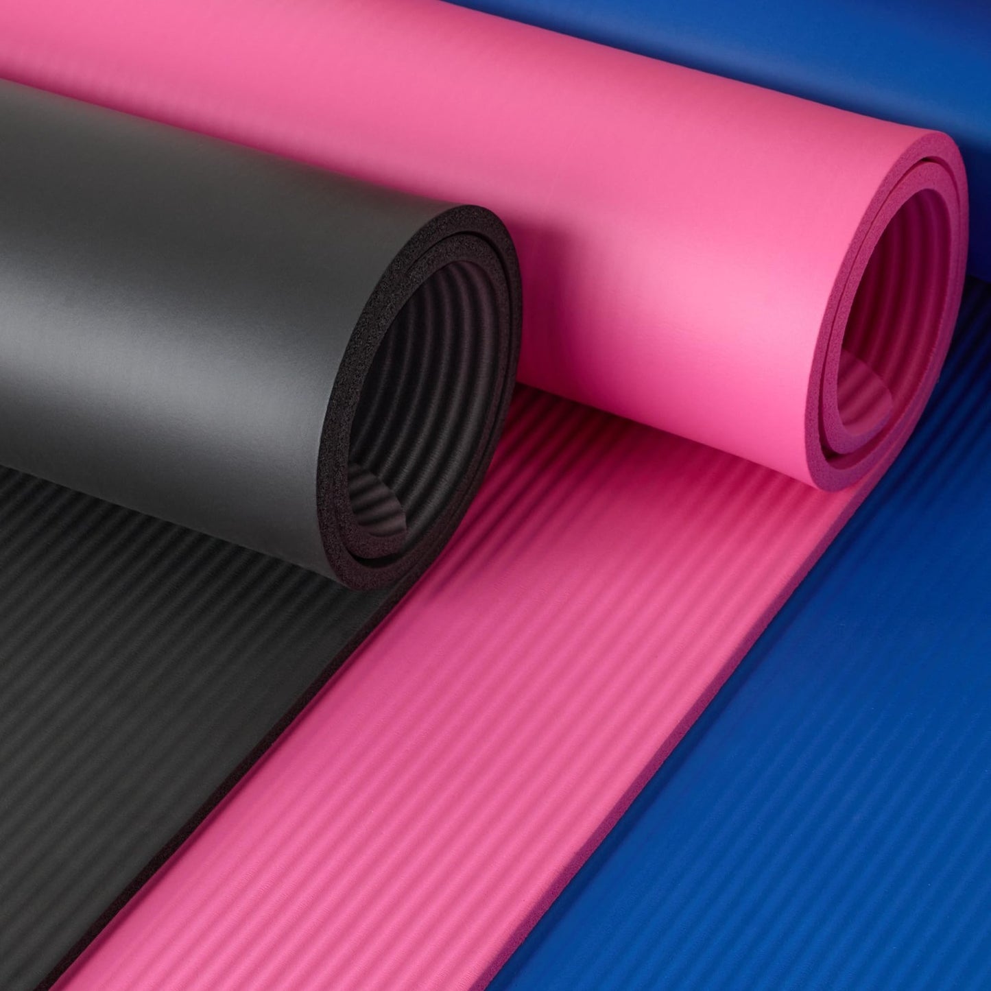 Extra Thick Yoga Mat with Carrying Strap   Non Slip, Durable, Fitness Accessory3