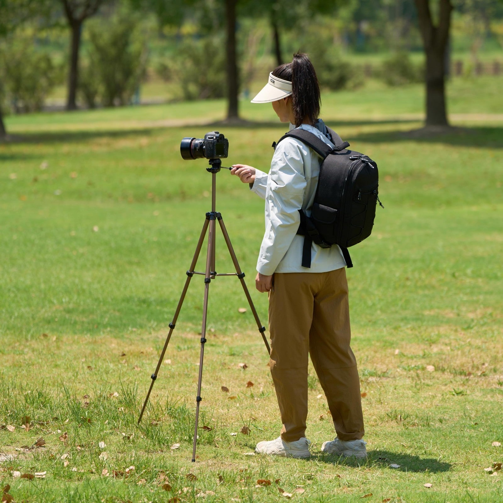 50" Lightweight Portable Camera Tripod Stand, Adjustable Height, Quick-Release P6