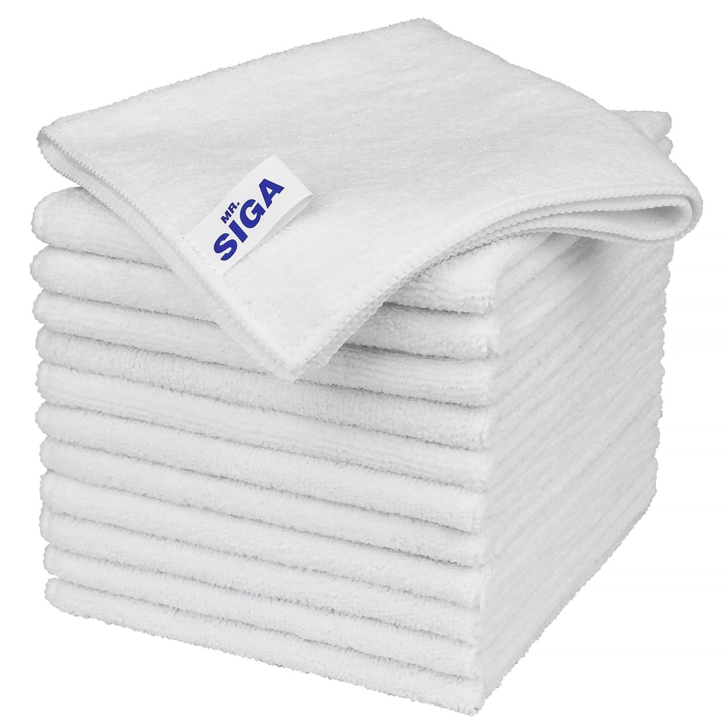 Streak-Free Microfiber Cleaning Cloths - 12 Pack, Ultra-Absorbent Towels for Hom1