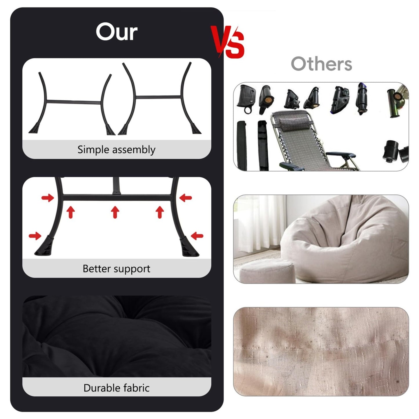 Here’s an optimized eBay title for the product:"Modern Lazy Chair with Folding5