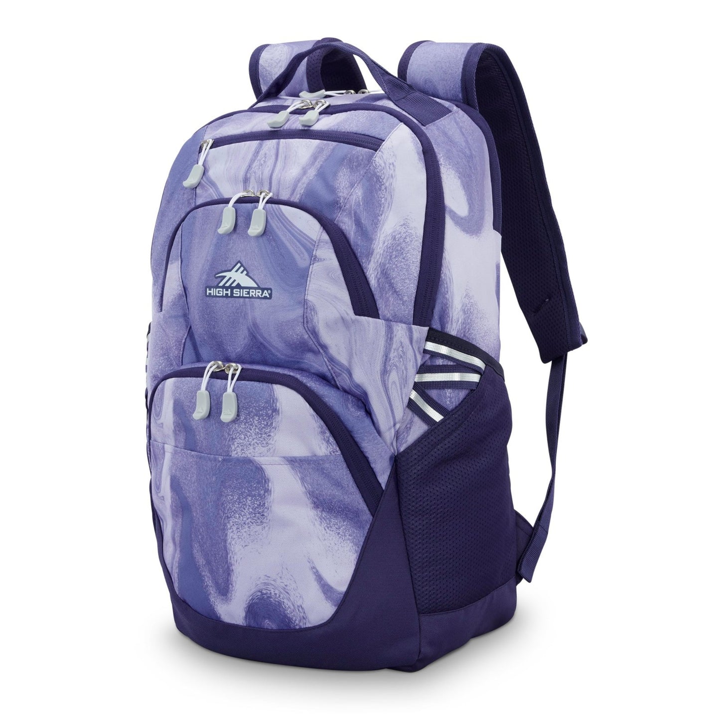 Travel Laptop Backpack with Drop Protection Pocket, Tablet Sleeve, Purple Marble1