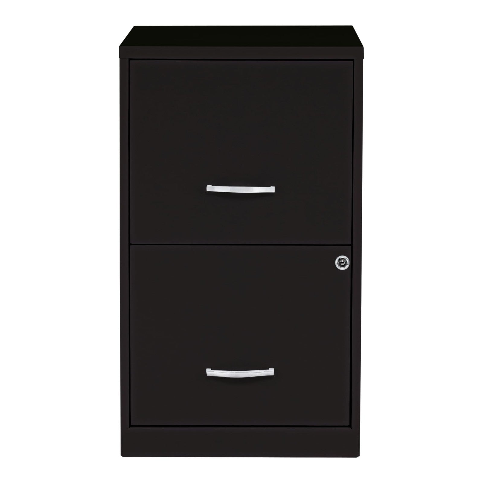 2 Drawer Locking Filing Cabinet   Pre Assembled Steel, Space Saving Design for H3