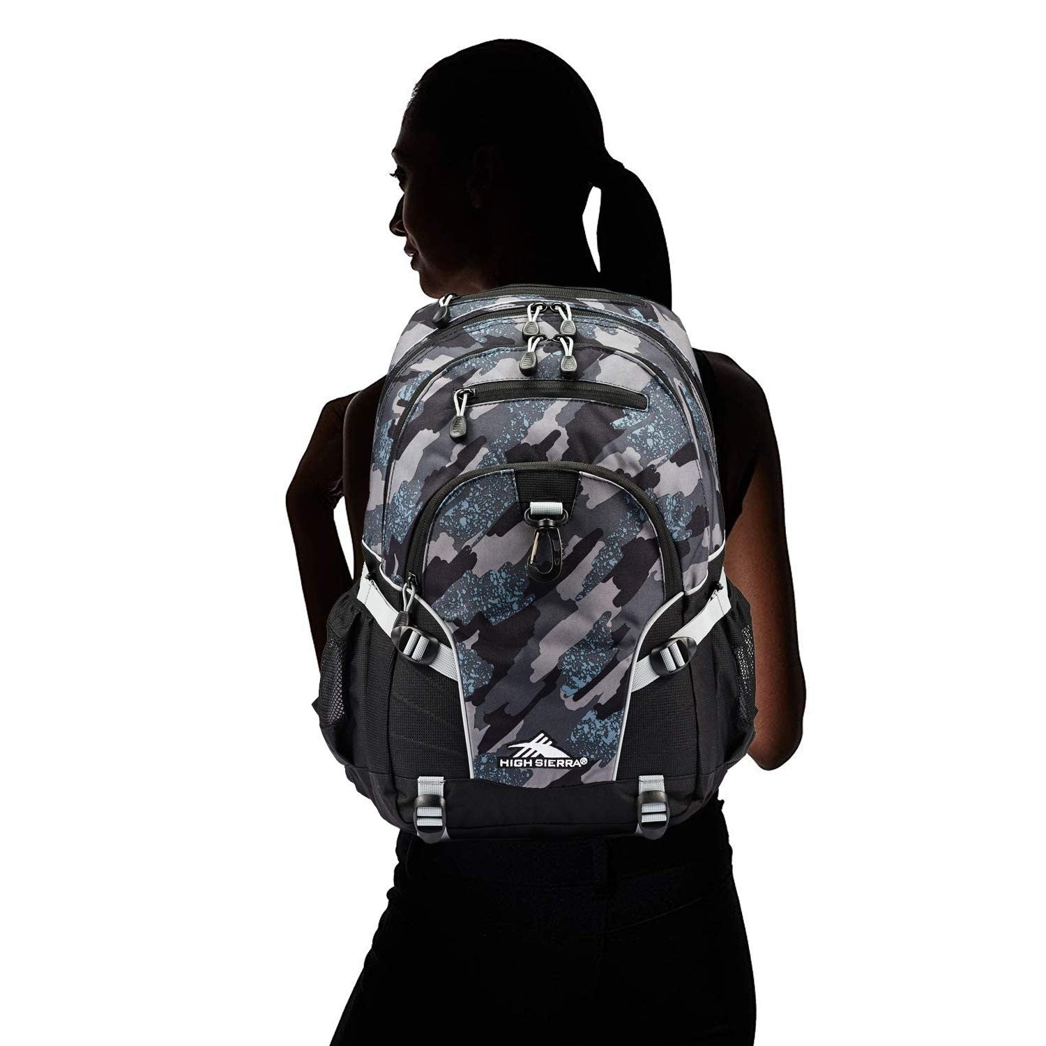 Versatile Travel & Work Backpack with Tablet Sleeve   Graffiti/Black/Ash Design5