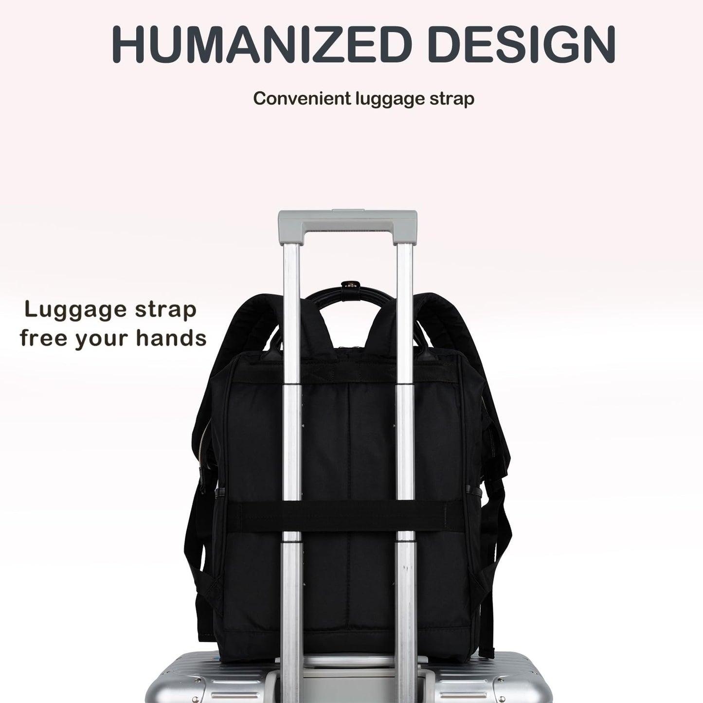 Stylish 17" Water-Repellent Laptop Backpack for College, Travel & Work - Unisex5