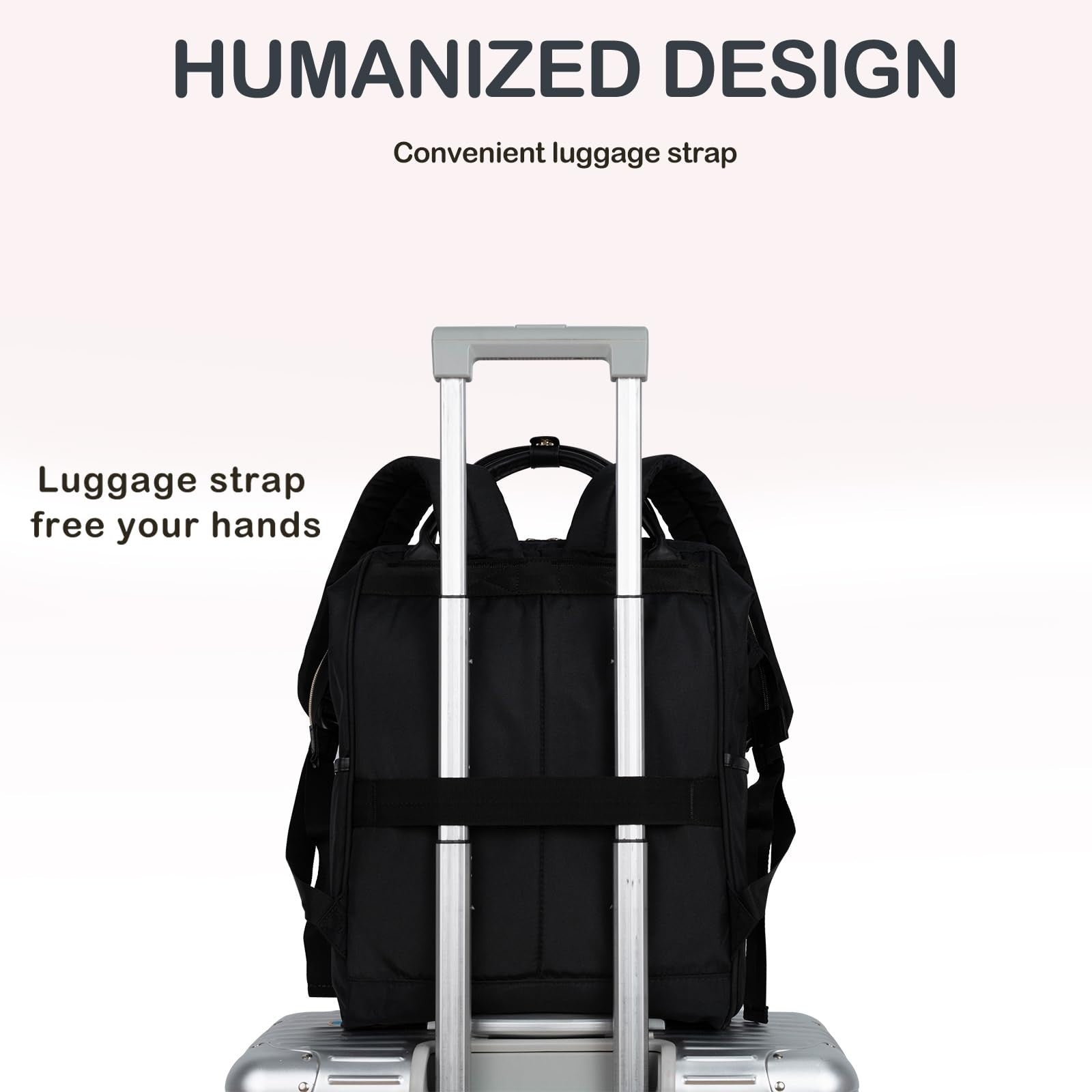 Stylish 17" Water-Repellent Laptop Backpack for College, Travel & Work - Unisex5
