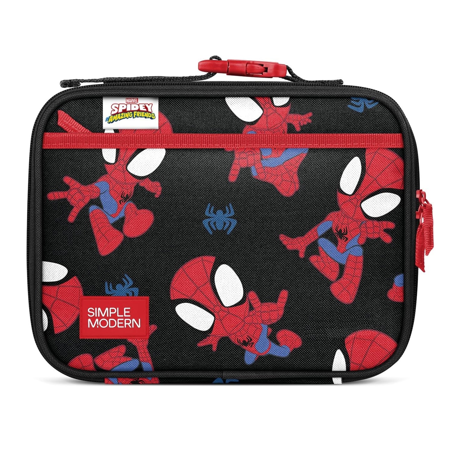 Insulated Kids Lunch Box & Bag Set for School | Fits Bento Containers | Spidey D0